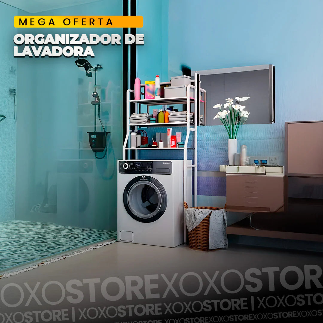 Estante organizador de lavadora