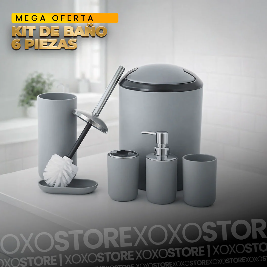 kit de baño por 6 piezas