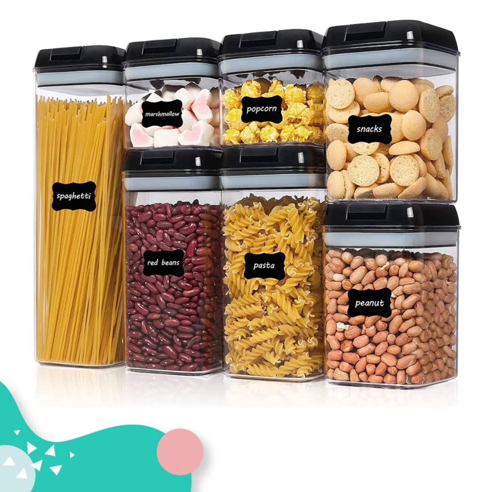 Kit De Recipientes Hermeticos Para Cocina