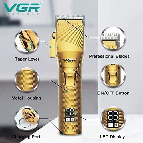 MAQUINA PELUQUERA VGR V-280 RECARGABLE GOLD LUXURY - Image 2