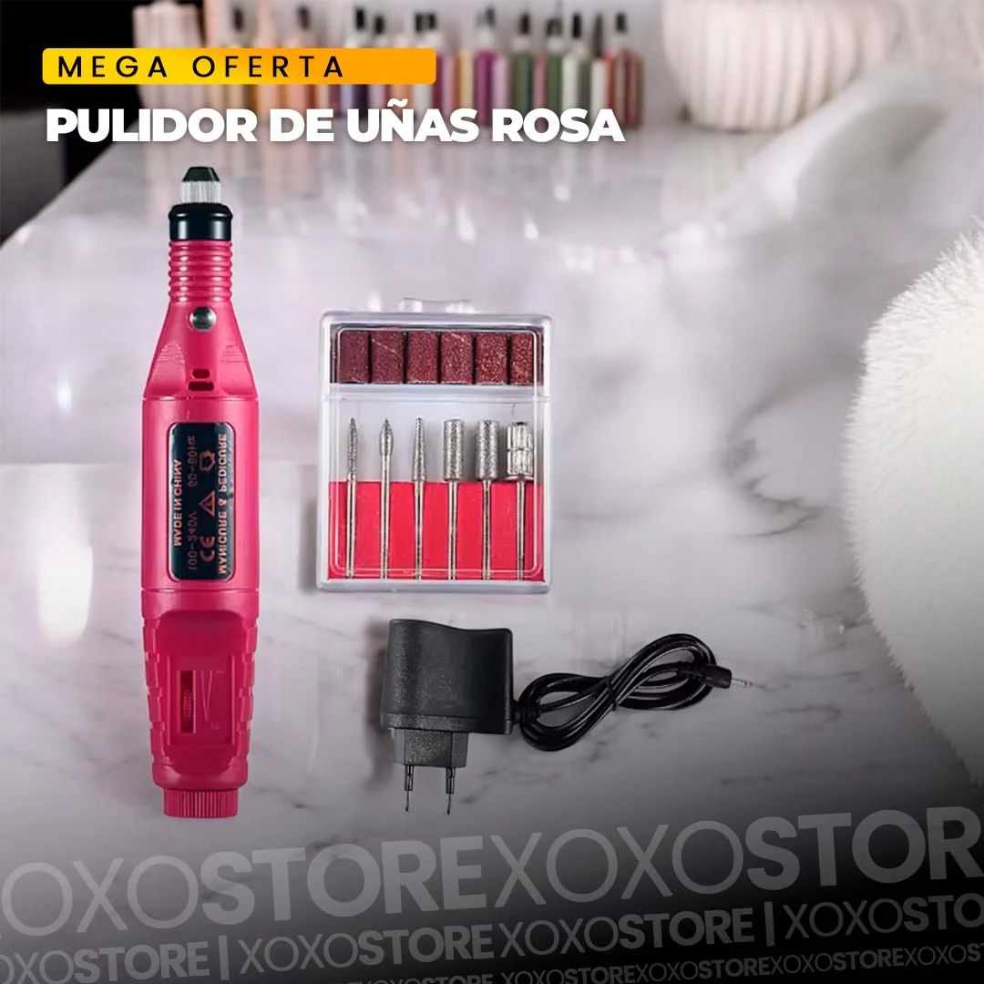 Pulidor de uñas rosa