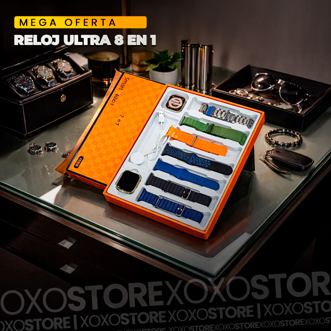 Super Combo reloj+audifonos y 7 correas intercambieables